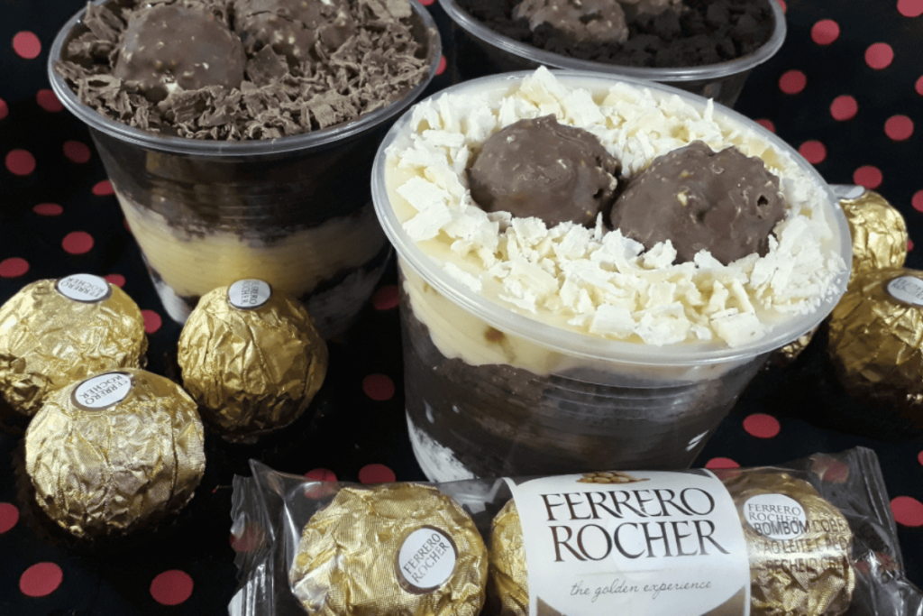 Bolo de Pote Ferrero Rocher