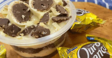 Bolo de Pote Ouro Branco | Faça essa Delicia